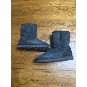 Ugg Australia Women's Classic Short II Sheepskin Boots 1016223 Black Size 7M